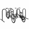 Global Industrial Wave Bike Rack, Black, Free Standing, 9-Bike 652779F